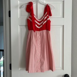 Judith March Red Polka Dot Dress